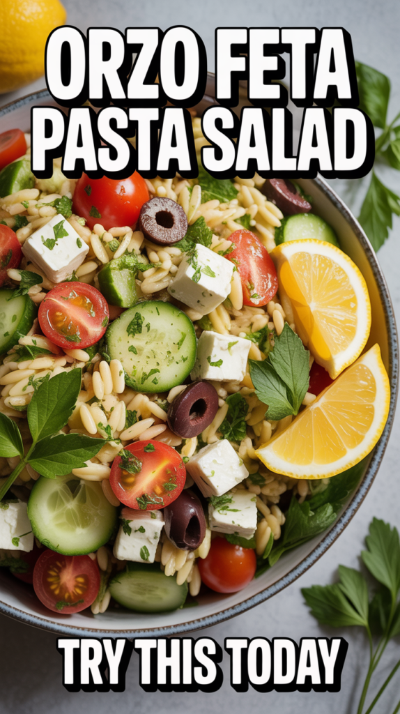 Orzo Feta Pasta Salad
