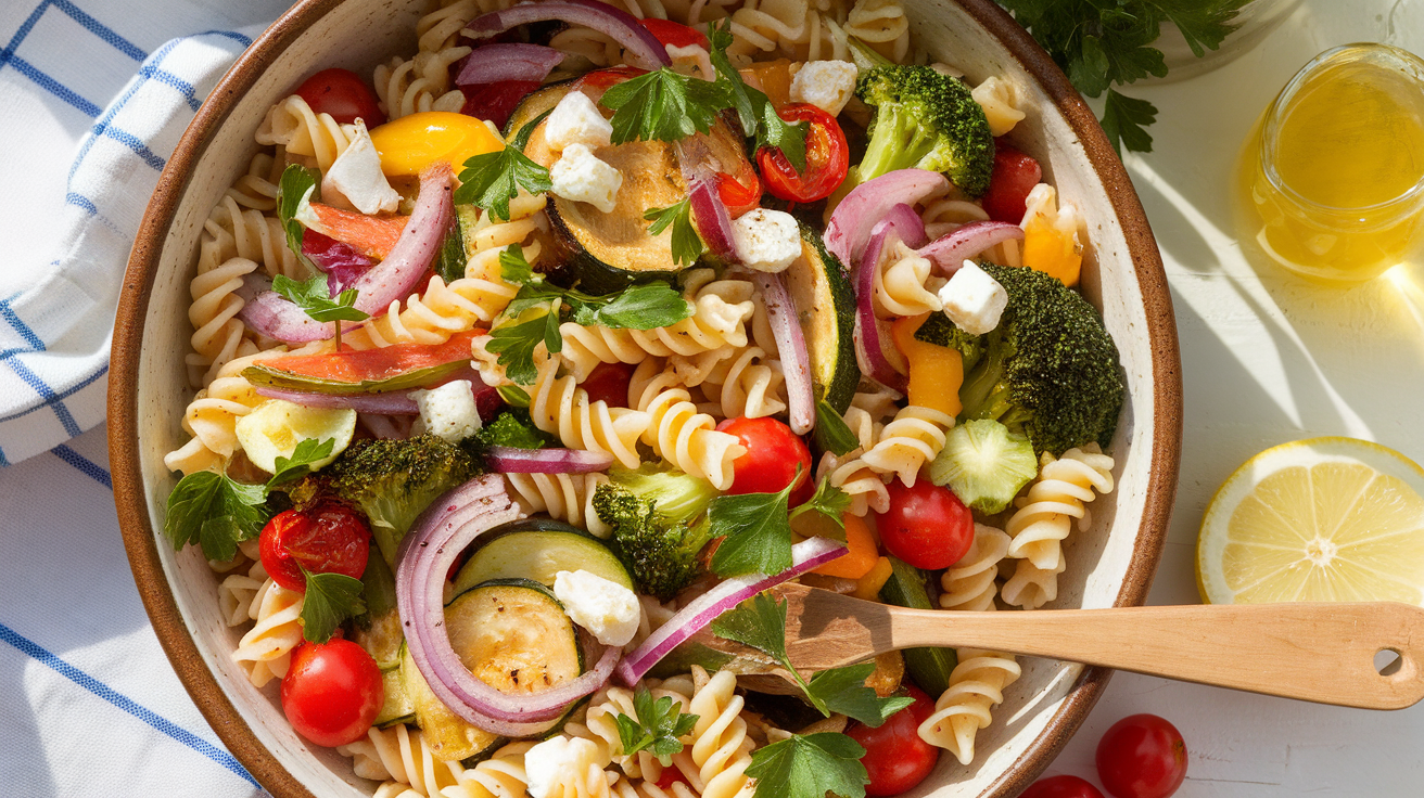 Roasted Veggie Pasta Salad
