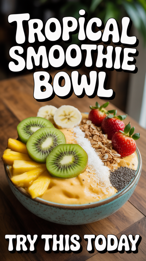 Tropical Smoothie Bowl Recipe 