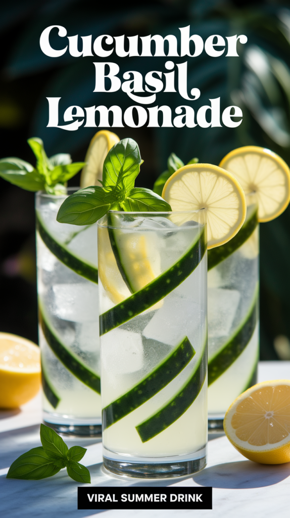 Cucumber Basil Lemonade 