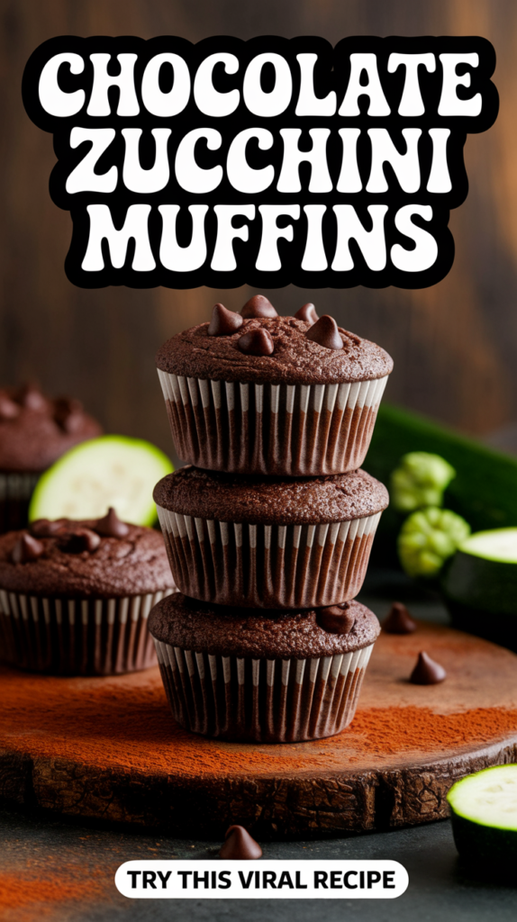 Chocolate Zucchini Muffins