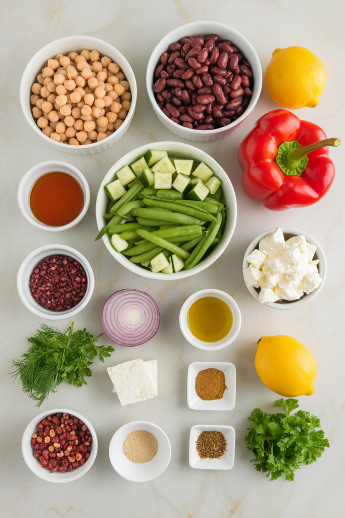 Zesty Three Bean Salad Recipe  