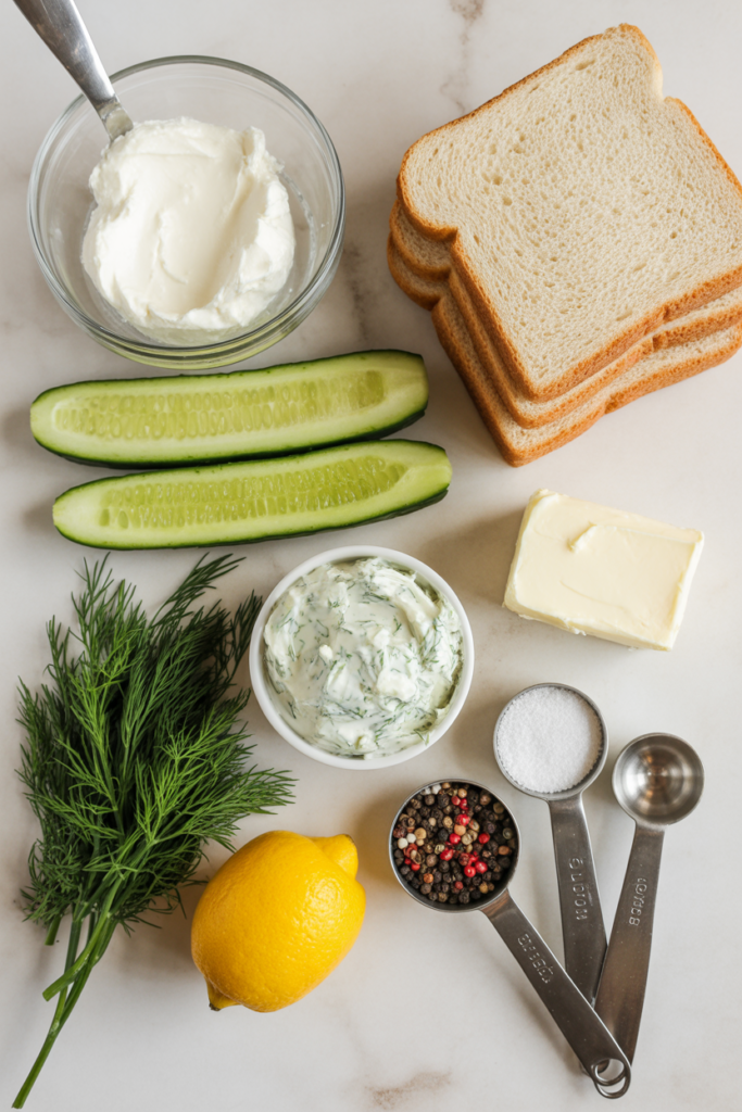 Creamy Cucumber Sandwich   